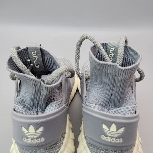 Adidas Tubular Doom PrimeKnit Grey S74920 Hightop Reflective Mens Size 6 - Picture 6 of 8